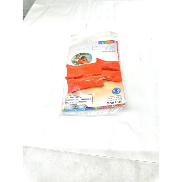 Intex Other - Intex Kids Arm Bands Vinyl Orange 7.5x7.5 Inflatable Water Wings 59640NP